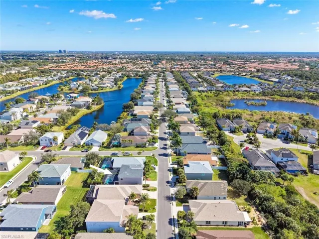 Aerial view of the community
