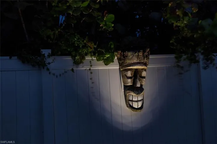 Backyard fence ornament