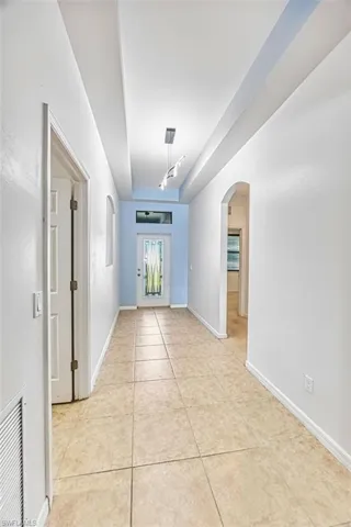 View of the front entrance hallway