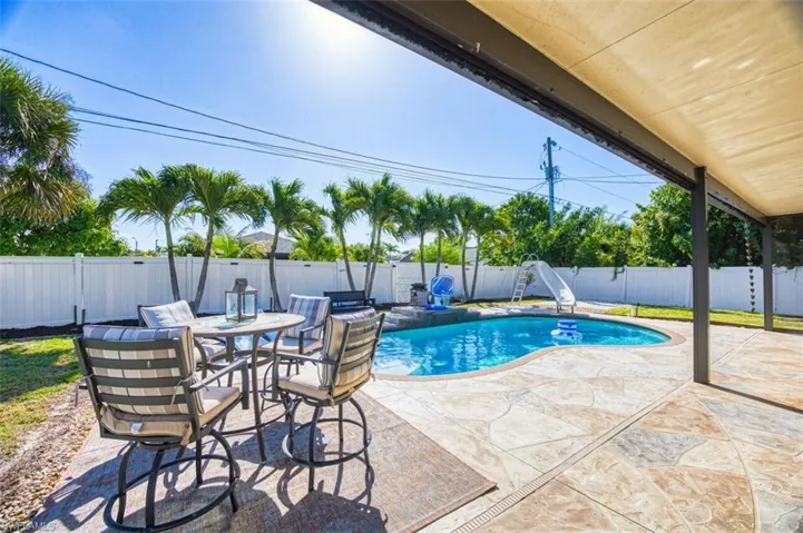 View from the corner of lanai. Overlooking your tropical oasis