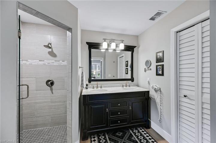 Primary bathroom with 2 sinks