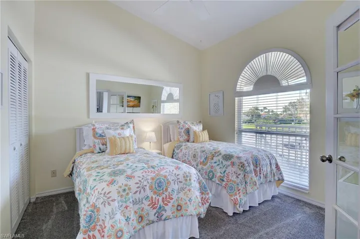 Gorgeous windows. Impressive decor. Also, a private bathroom for your guests.