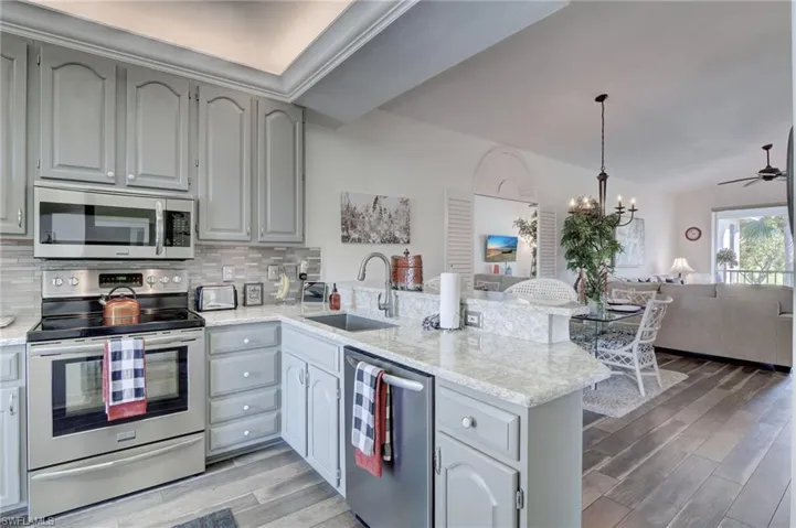 This will be your favorite place in the world. Chef's delight. Amazing! The seamless granite sink design is beautiful and functional.