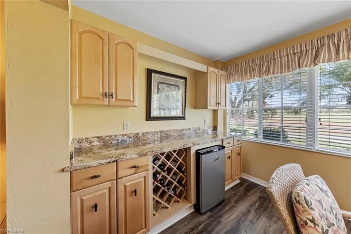 Wine rack and beverage fridge