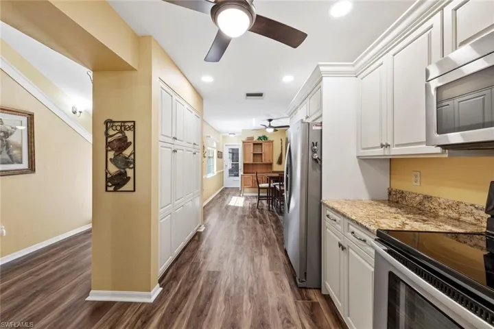 Wall pantry on left