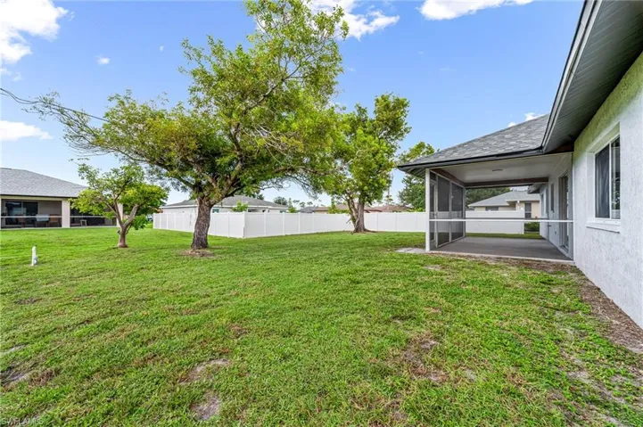 View of yard with a patio