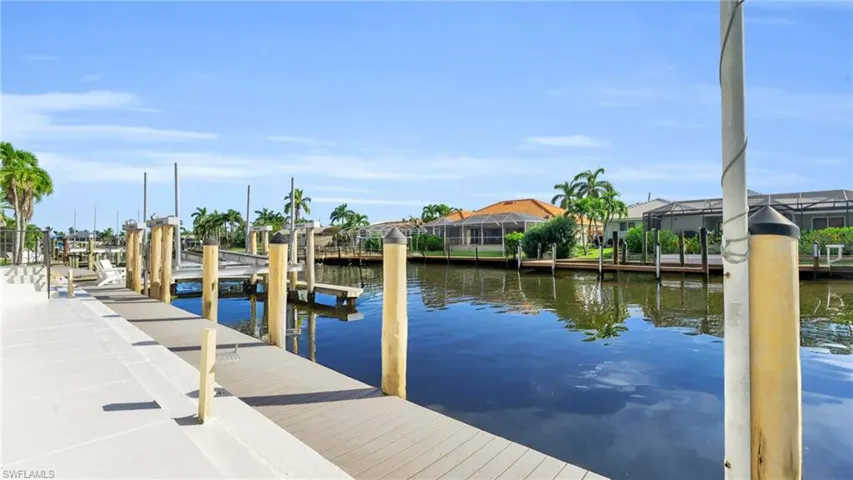 Direct water access and beautiful canal views from your private dock - Virtually Edited Image
