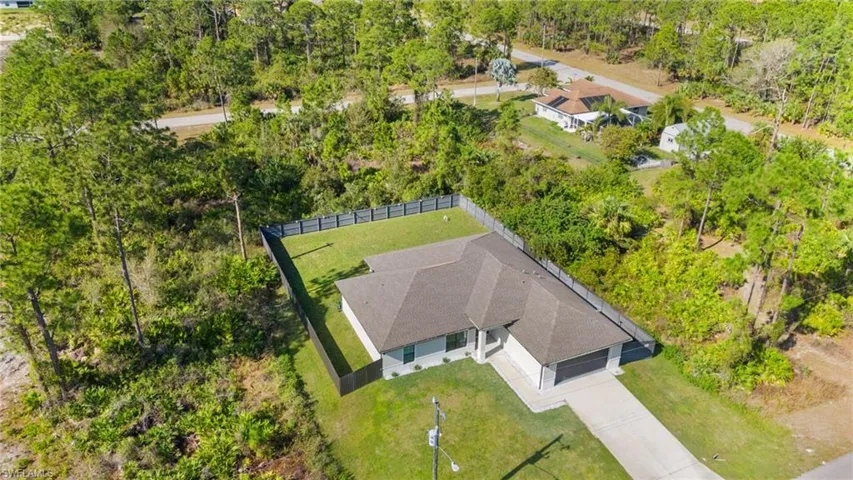 Birds eye view of property