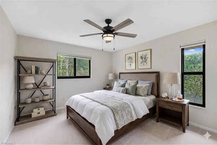 Guest bedroom Virtually staged