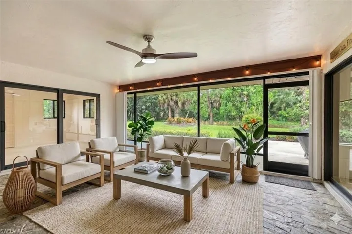 Virtually Staged with furniture & a new fan