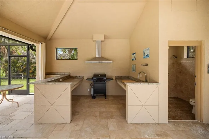 Summer Kitchen Shower and bath