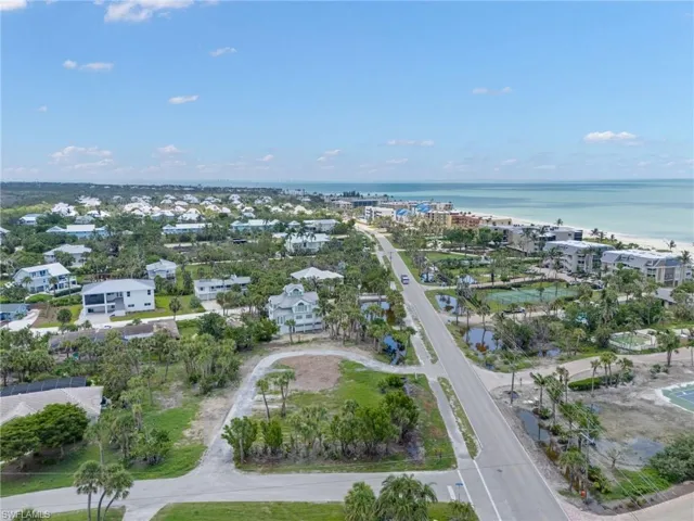 Drone / aerial view of a nearby body of water