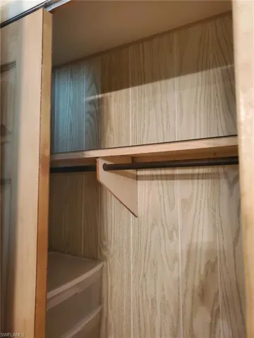 Second closet in the primary bedroom