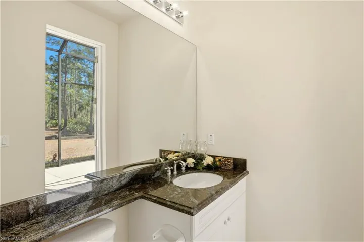 Bathroom featuring vanity