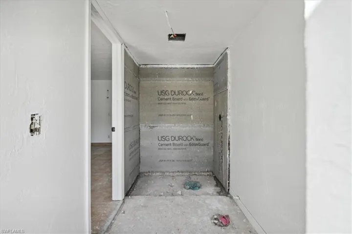 View of pool bathroom