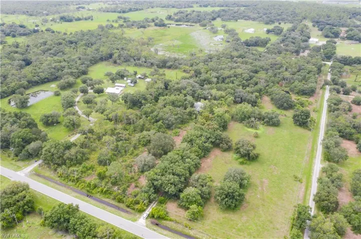 Birds eye view of property