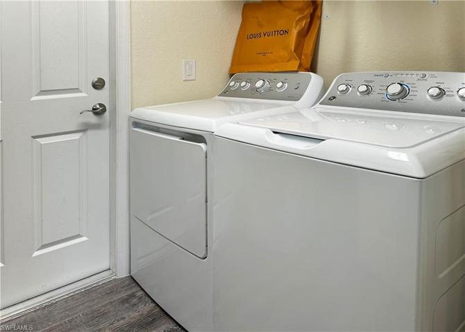 specious laundry with access to the garage