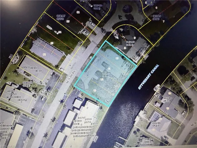 Map of property location with property parcel outlined