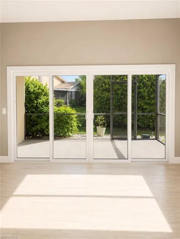 Impact sliding glass doors to screened lanai