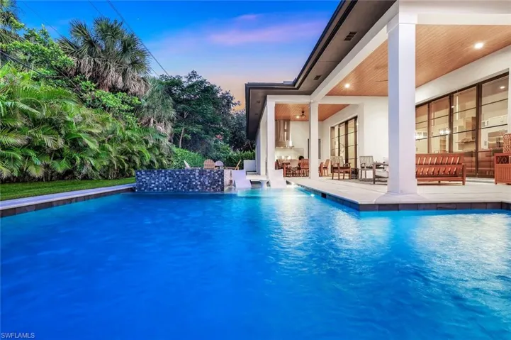 Swimming pool featuring a patio area