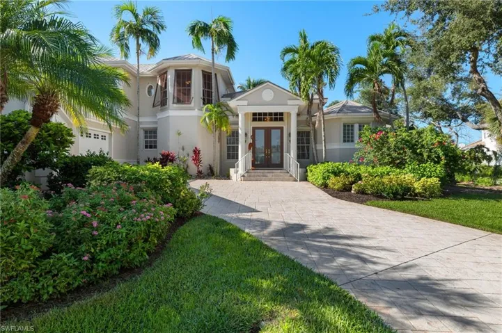 View of front of home featuring french doors