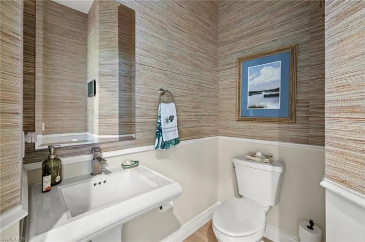 Bathroom with toilet and sink