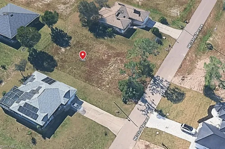 Aerial overview of property's location
