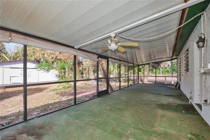 large screened lanai