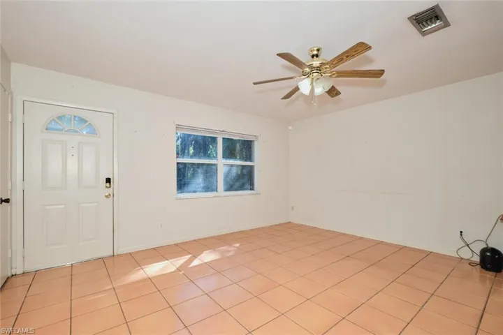 entry and living area