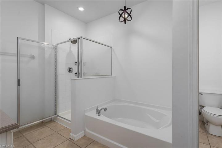 Primary Bath. NOTE Toilet in separate closet.