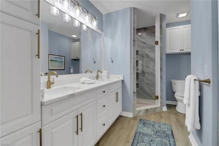 Bathroom with double vanity