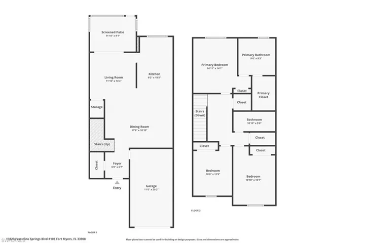 Floor plan both levels