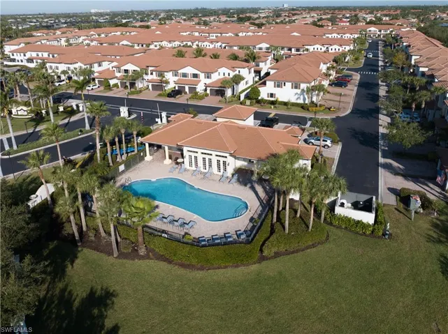 Drone / aerial view of community center