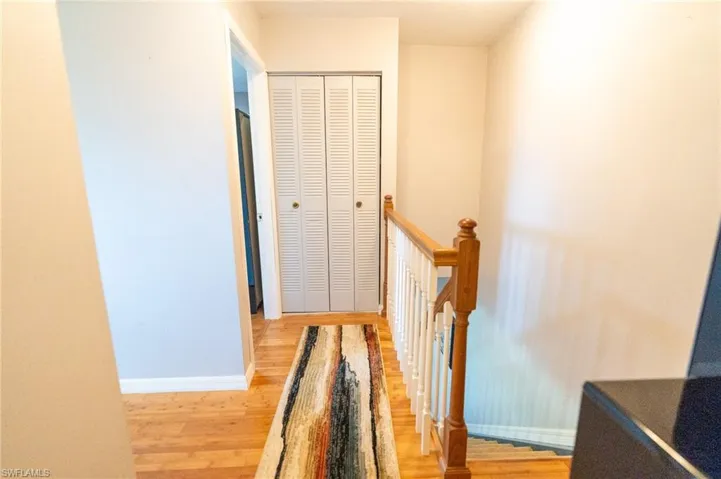 Spacious upstairs hallway.