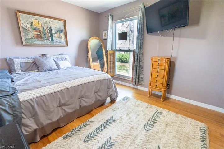 Beautiful light and spacious master bedroom.