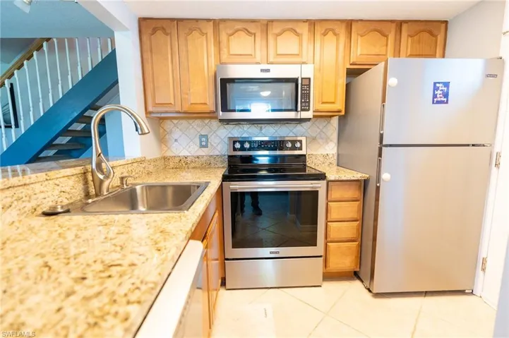 Granite counters and updated cabinetry.