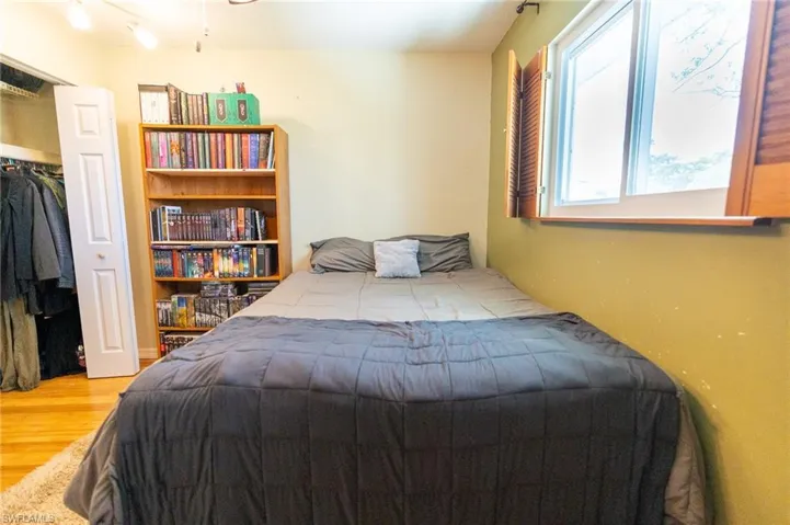 Light flowing through guest bedroom.