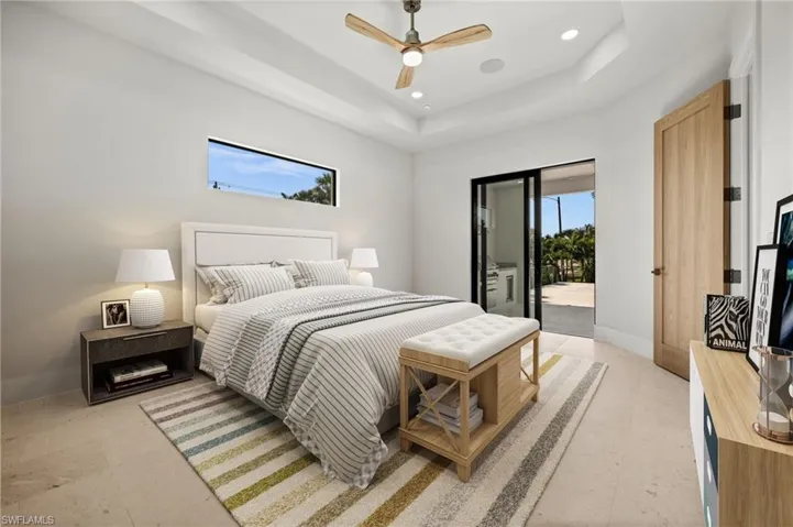 Virtually Staged Master Bedroom