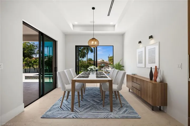 Virtually Staged Dining Room