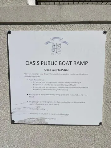 boat ramp rules