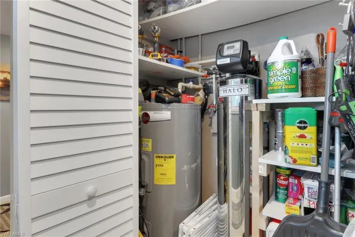 Utilities featuring water heater