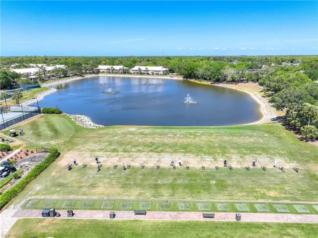 Bird's eye view of a large body of water