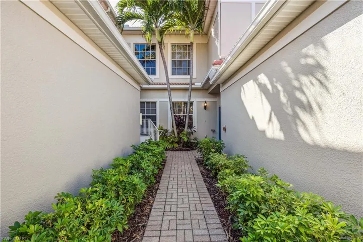 Entrance to front door.