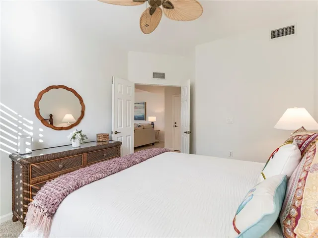 Den.  French doors to the living room