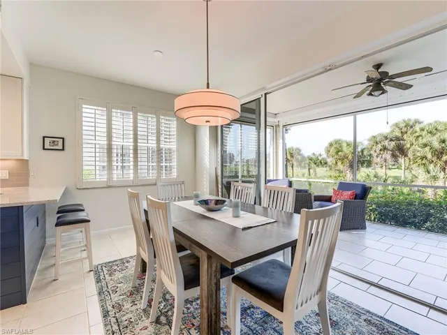 Great view from dining area