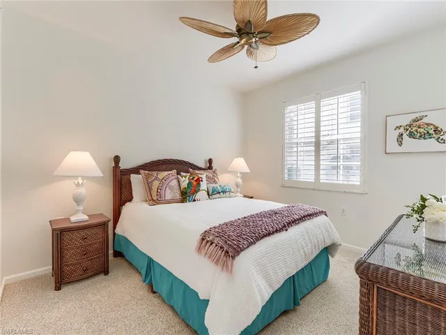 Den used as a guest bedroom