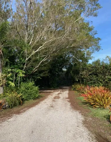 Entrance driveway