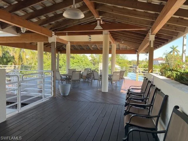 Clubhouse Gazebo  with outdoor dining space