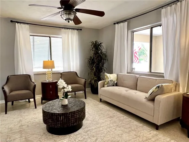 Open floor plan living room