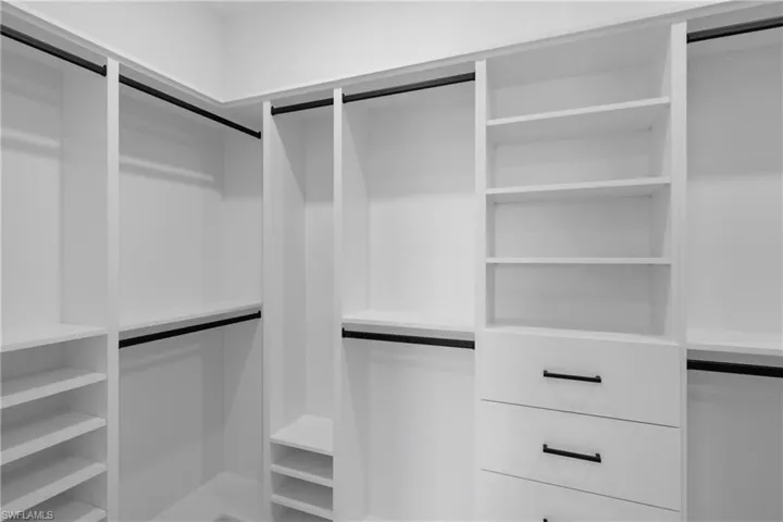 View of spacious closet